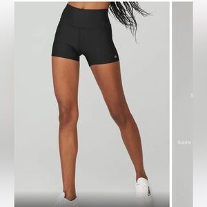 Alo Black Activewear Shorts inseam 2 inch